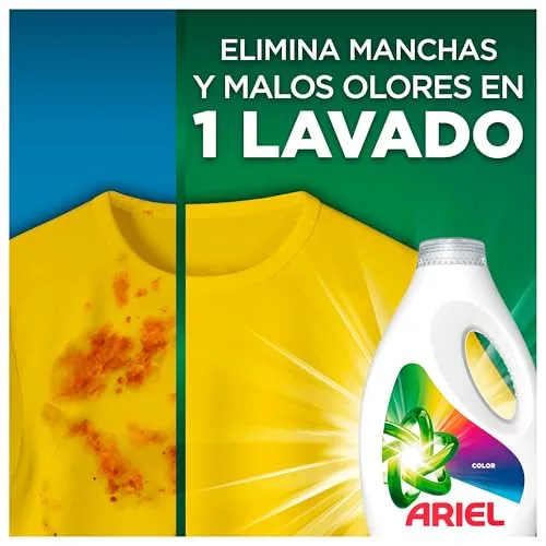 Ariel ▫️ Detergente Líquido para Máquina de Lavar Roupa, 100 Lavagens, Roupa de Cor, Sabão com Cuidado Extra para as Cores, Limpeza Melhorada com a Tecnologia de Limpeza em Ciclos a Frio 2