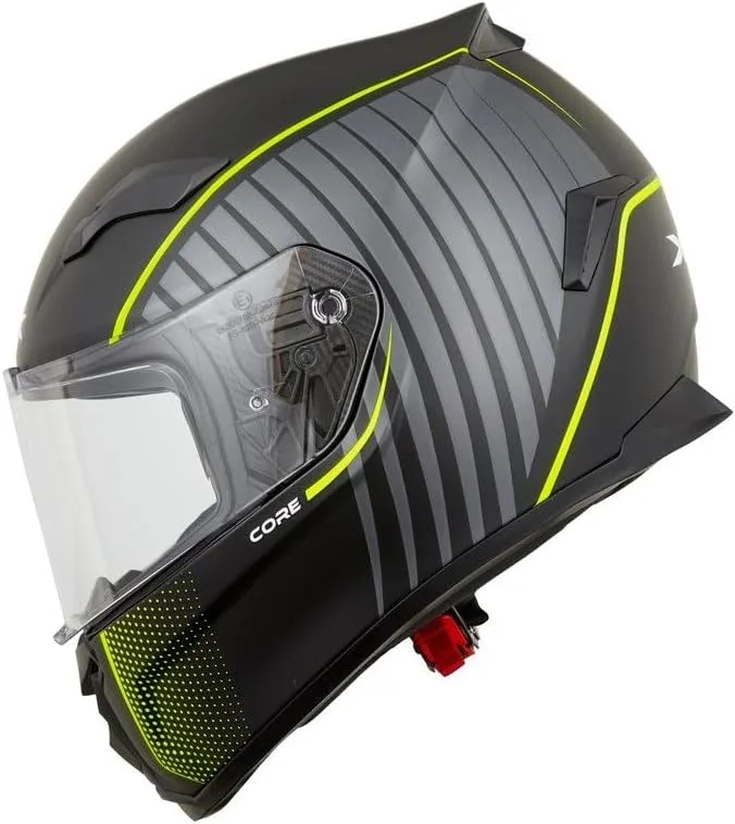 KSK ▫️ Capacete Integral Core Amarelo – Homologado ECE R 22.06 – M (57-58 cm) – Estrutura em ABS