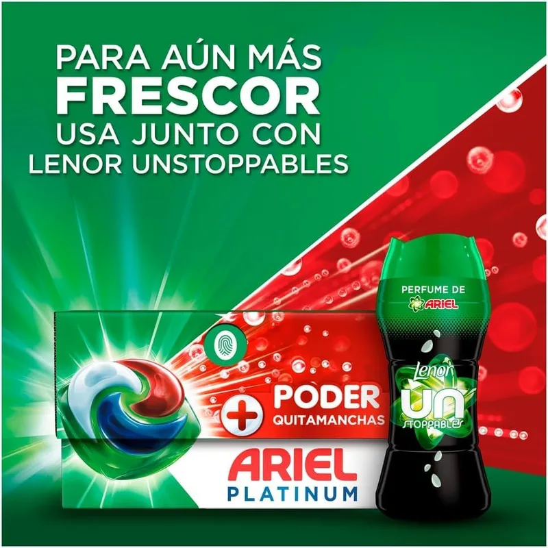 Ariel ▫️ PODs Platinum, Detergente Líquido em Cápsulas + Cápsulas com Poder Desmanchante, 70 Lavagens 7