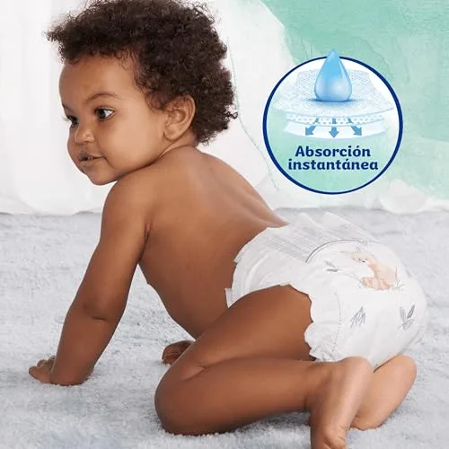 DODOT ▫️ Fraldas para bebés «Cuidado Total», Tamanho 1 (2-5 kg), 105 unidades + 10 toalhitas 3