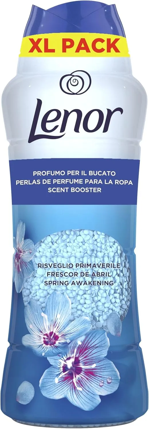 LENOR ▫️ UNstoppables Pérolas Perfumadas para a Roupa, 41 Lavagens (495 g), Amaciador com Fragrância «Frescor de Abril», Potenciador de Frescor