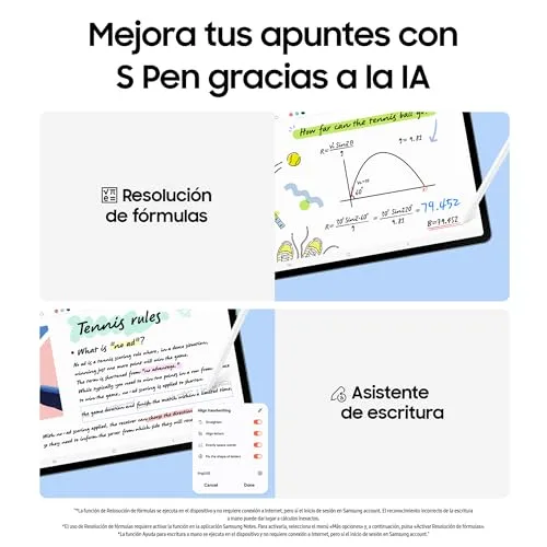 Samsung ▫️ Galaxy Tab S10 FE+ 256 GB, Tablet Android + S Pen, Galaxy AI, 8 GB de RAM, Ecrã de 13,1", Bateria de longa duração, Cinzento, Garantia do fabricante de 3 anos + 1 ano extra 3