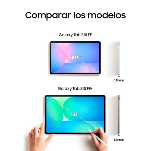 Samsung ▫️ Galaxy Tab S10 FE+ 256 GB, Tablet Android + S Pen, Galaxy AI, 8 GB de RAM, Ecrã de 13,1", Bateria de longa duração, Cinzento, Garantia do fabricante de 3 anos + 1 ano extra 5