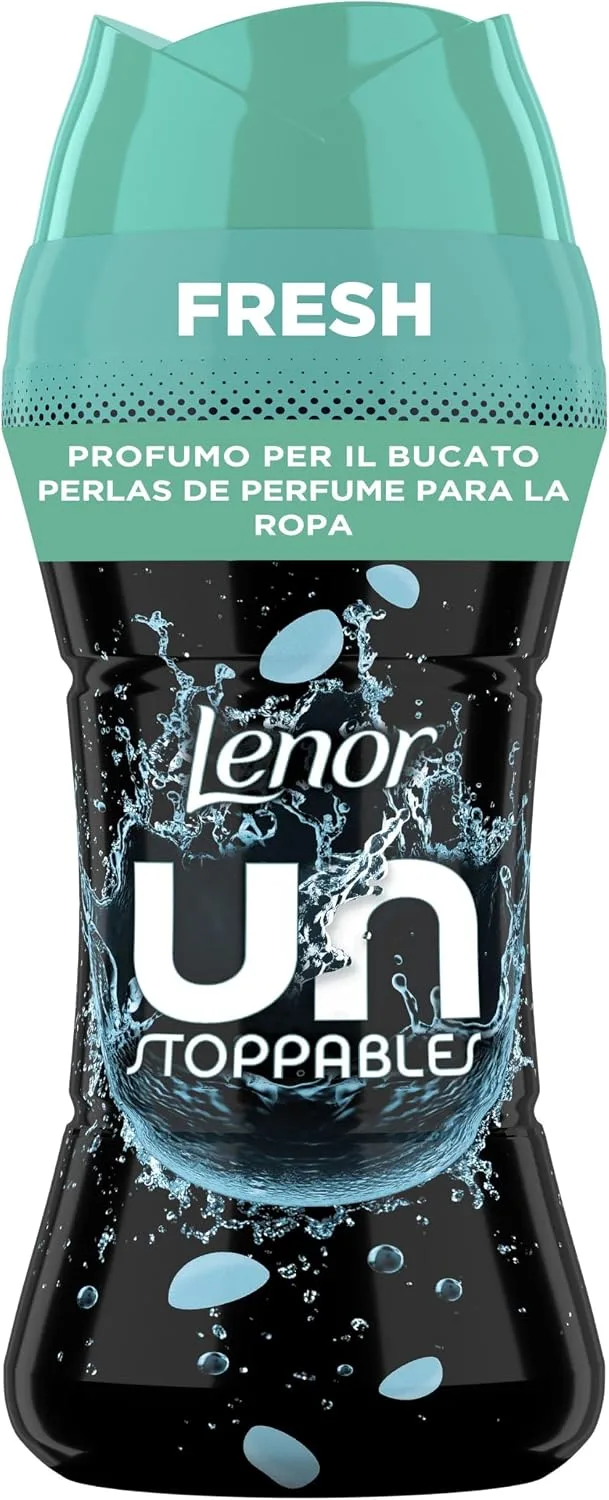 LENOR ▫️ Unstoppables Pérolas Perfumadas para a Roupa, 23 Lavagens (270 g), Amaciador com Fragrância Fresca, Potenciador de Frescor
