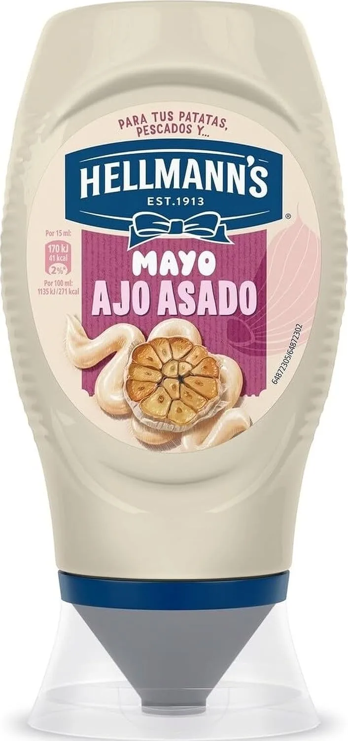Hellmann's ▫️ Maionese com Alho Assado «Bocabajo» 250 ml
