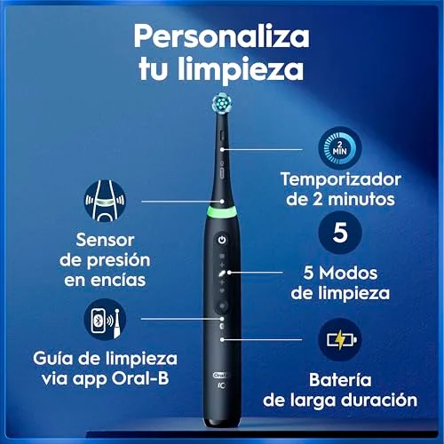 Oral-B ▫️ Escova de dentes elétrica iO 5 com 1 cabeça, preta 3