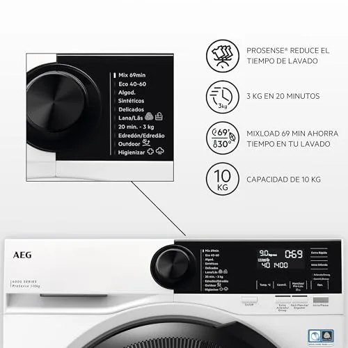 AEG ▫️ Máquina de lavar roupa LFR6214O4B, 10 kg, 1400 rpm 6