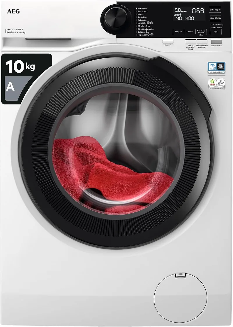 AEG ▫️ Máquina de lavar roupa LFR6214O4B, 10 kg, 1400 rpm