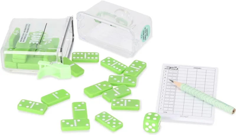 Mr. Wonderful ▫️ Mr.Wonderful - Jogo de dominó mini - Jogo de viagem - Diversão em qualquer lugar! - Jogo clássico de dominó, na versão mini - Inclui 28 peças + 1 lápis + 1 tabela para anotar os pontos