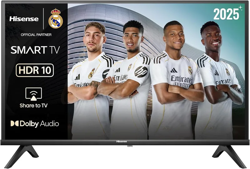 Hisense ▫️ 32A4Q - Smart TV HD de 32 polegadas, modo de jogo, AI Sports, som Dolby DTS HD, contraste elevado, função de partilha de TV, DVB-T2, DVB-T2, ordenação automática de canais DVB-T