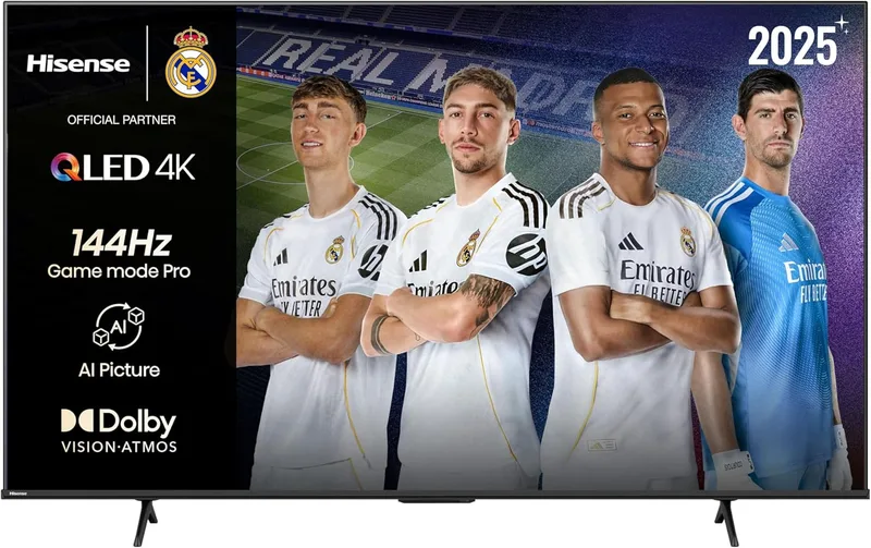 Hisense ▫️ 65E7Q Pro - QLED Smart TV, Gaming TV, Game Mode Pro 144Hz, AMD Freesync Premium Pro, Dolby Vision IQ + Dolby Atmos, Hi-Concert, Processador Hi-View Engine
