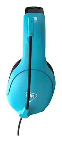 Turtle Beach ▫️ Auscultadores com fio Airlite Fit para jogos, em azul néon e vermelho, com licença oficial para todas as consolas Nintendo Switch 2