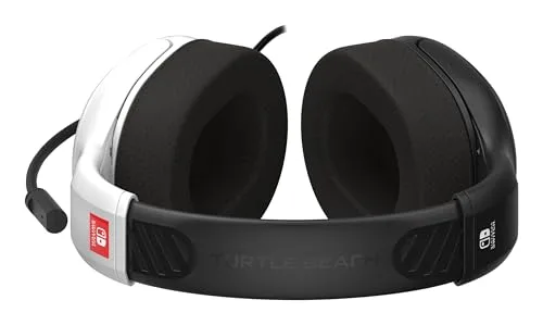 Turtle Beach ▫️ Auscultadores com fio Airlite Fit para jogos, em preto e branco, com licença oficial para todas as consolas Nintendo Switch 4