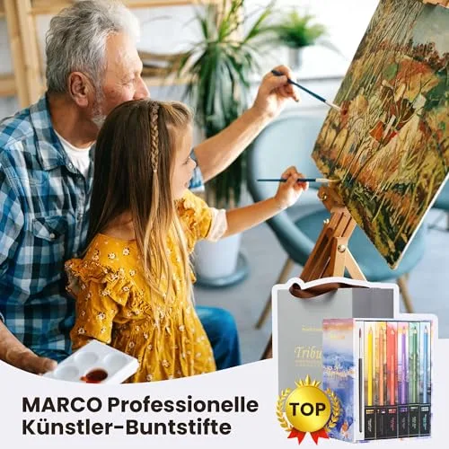 MARCO ▫️ Lápis de cor para adultos (60 cores à base de óleo) 6