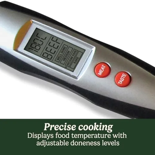 CUISINART ▫️ Pinça de temperatura digital programável com luz LED integrada | Termómetro digital para carne, churrasco e alimentos | Sonda de temperatura para uso interior e exterior 3