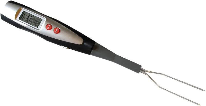 CUISINART ▫️ Pinça de temperatura digital programável com luz LED integrada | Termómetro digital para carne, churrasco e alimentos | Sonda de temperatura para uso interior e exterior