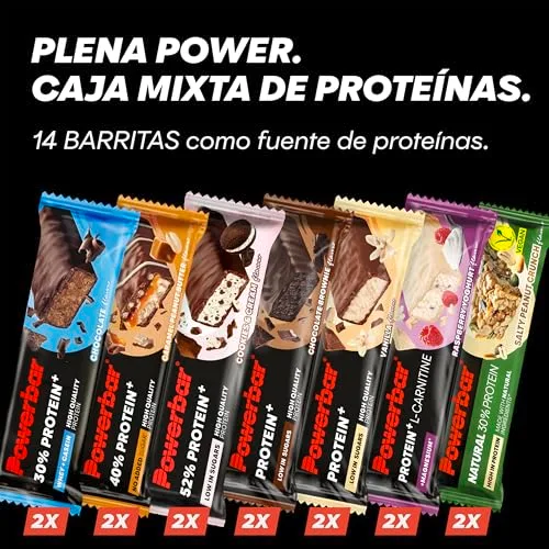 PowerBar ▫️ Caixa de Proteína com Vários Sabores - 14 barras - Caixa mista 3