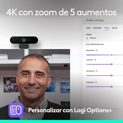 Logitech ▫️ Câmara web Brio 4K, videochamadas 2