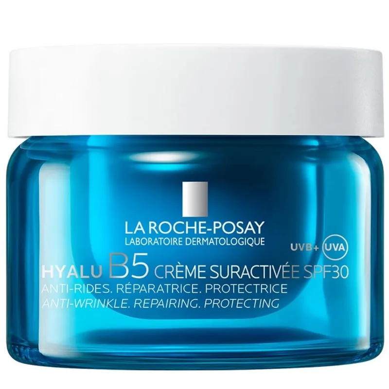 La Roche-Posay Hyalu B5 Suractivated, Creme Refirmante Anti-Envelhecimento, Ação Alisante e Plumping, Reduz as Rugas e as Linhas finas, 3 Tipos de Ácido Hialurónico, Vitamina B5 e Ectoína, 50 ml.