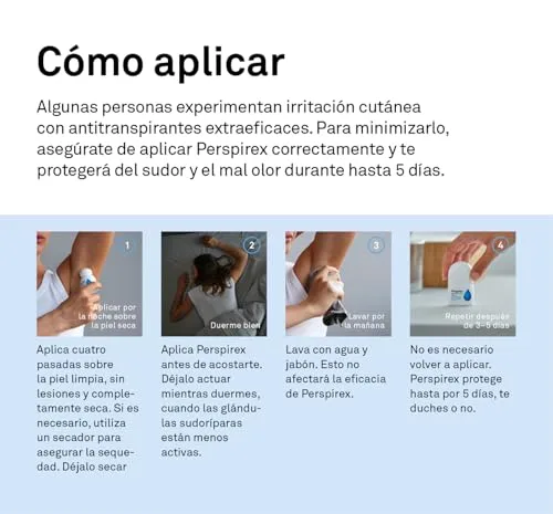 PERSPIREX ▫️ ® | Comfort | Desodorizante antitranspirante para as axilas, em formato roll-on, para peles delicadas, com efeito antitranspirante duradouro até 3 dias | Controla a transpiração e o odor, cuidando da sua pele | 20 ml 5