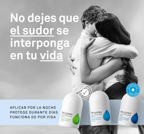 PERSPIREX ▫️ ® | Comfort | Desodorizante antitranspirante para as axilas, em formato roll-on, para peles delicadas, com efeito antitranspirante duradouro até 3 dias | Controla a transpiração e o odor, cuidando da sua pele | 20 ml 6