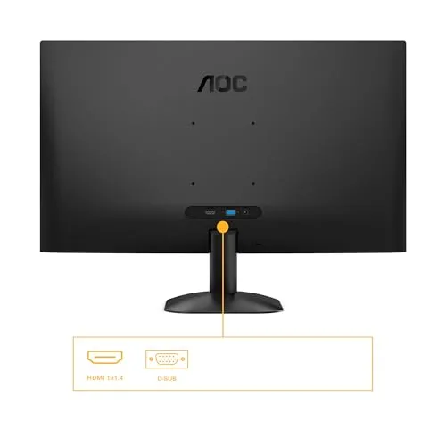 AOC ▫️ Monitor 27B31H de 27 polegadas, 120 Hz, painel IPS, 4 ms GtG, (1920x1080, 1 porta HDMI 1.4), Preto 4