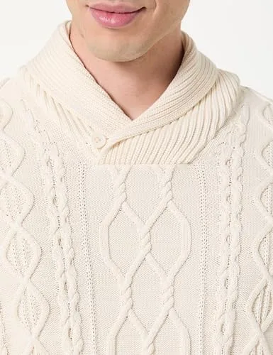 GANT ▫️ Cable Shawl Collar, creme, L 2