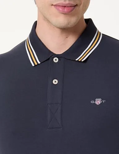 GANT ▫️ Collar Tipping SS Polo - Camisa Polo para Homem 2