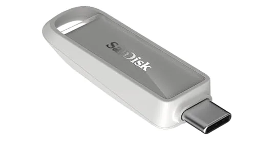 SANDISK ▫️ Phone Drive com USB Type-C de 1 TB (para smartphones, tablets e computadores, velocidades de 150 MB/s, cópias automáticas, recuperação de dados) - Branco ártico 4