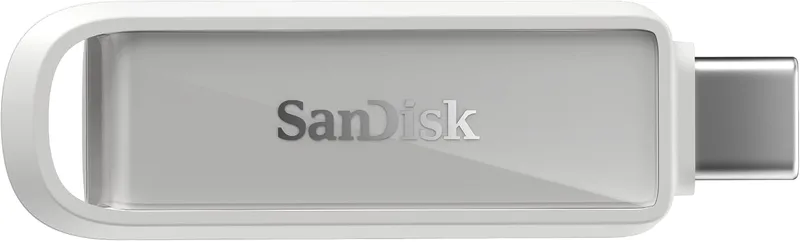 SANDISK ▫️ Phone Drive com USB Type-C de 1 TB (para smartphones, tablets e computadores, velocidades de 150 MB/s, cópias automáticas, recuperação de dados) - Branco ártico