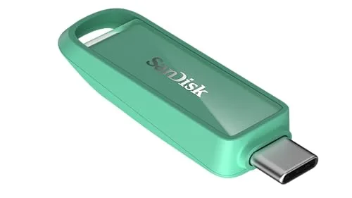 SANDISK ▫️ Phone Drive com USB Type-C de 256 GB (para smartphones, tablets e computadores, velocidades de 150 MB/s, cópias automáticas, recuperação de dados) - Verde Espuma do Mar 4