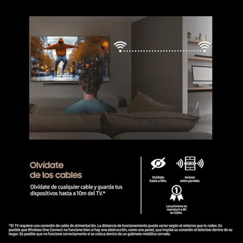 Samsung ▫️ Televisão de 75 polegadas Neo QLED QN990F 8K Mini LED, Smart TV com Vision AI, ligação sem fios, ecrã antirreflexo Glare Free e até 240 Hz 4