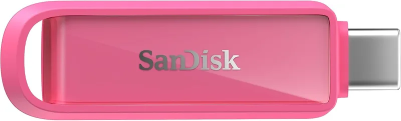 SanDisk ▫️ Phone Drive com USB Type-C de 1 TB (para smartphones, tablets e computadores, velocidades de 150 MB/s, cópias automáticas, recuperação de dados) - Rosa Estrela do Mar