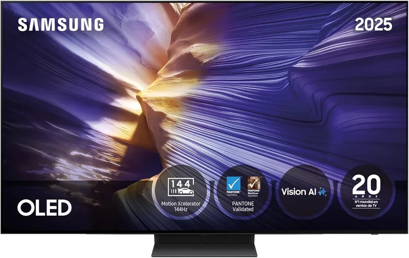 Samsung ▫️ TV 83 Inch OLED S93F 4K Smart TV com Vision AI, Motion Xcelerator 144Hz e Pantone Certified Colours