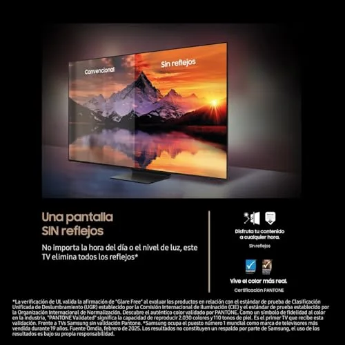 Samsung ▫️ Televisão OLED S95F de 55 polegadas, 4K, Smart TV com Vision AI, ecrã antirreflexo com tecnologia Glare Free e Motion Xcelerator a 165 Hz 4
