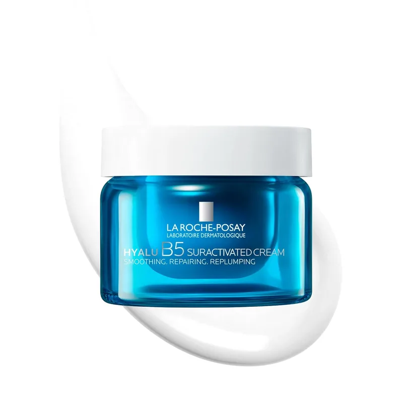 La Roche-Posay Hyalu B5 Suractivated, Creme Refirmante Anti-Envelhecimento, Ação Alisante e Plumping, Reduz as Rugas e as Linhas finas, 3 Tipos de Ácido Hialurónico, Vitamina B5 e Ectoína, 50 ml.