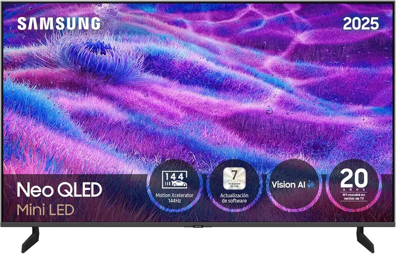 Samsung ▫️ Televisão de 50 polegadas Neo QLED QN80F 4K Mini LED Smart TV com Vision AI, Quantum Matrix Technology Core, Motion Xcelerator 144 Hz e Gaming Hub