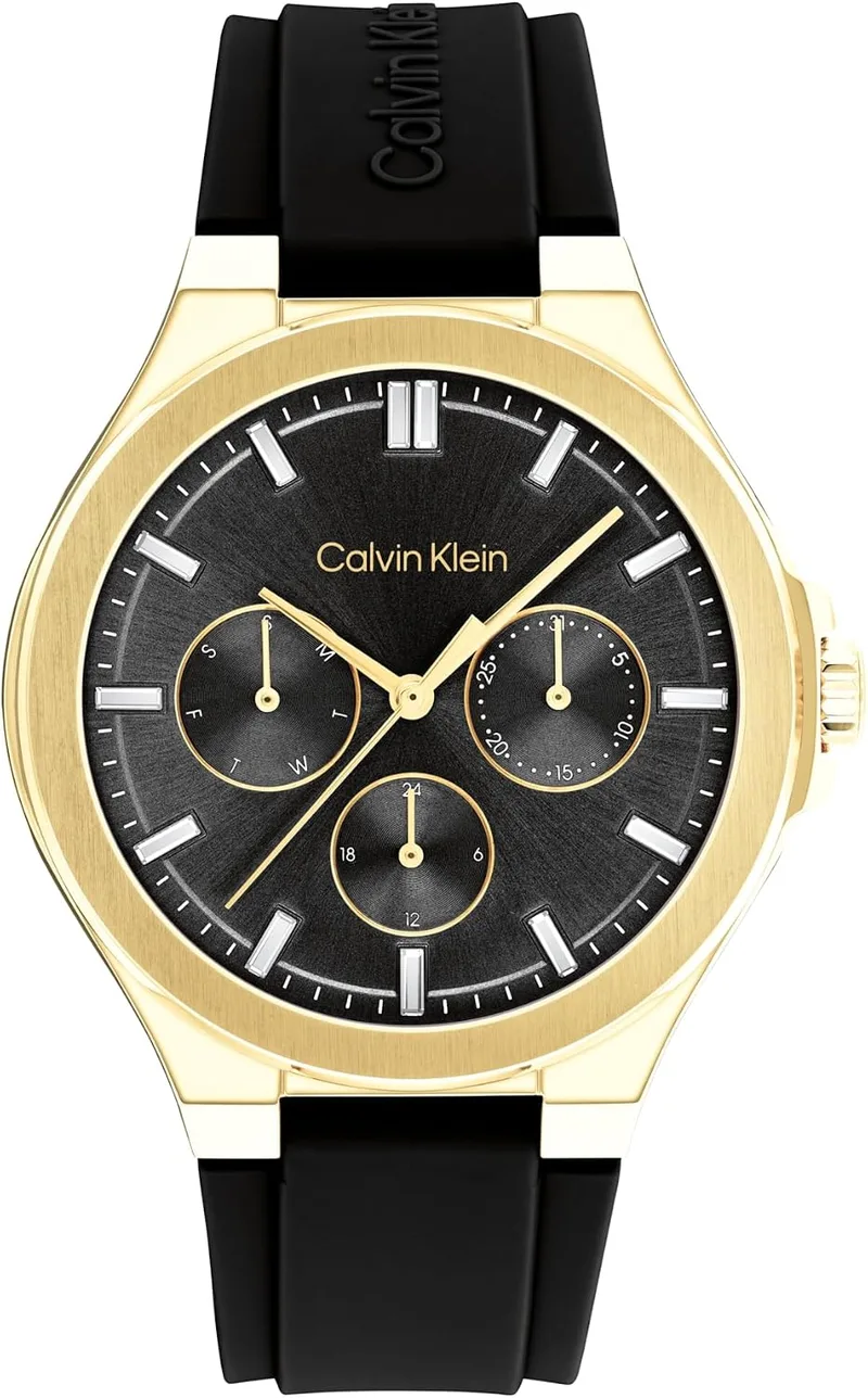 Calvin Klein ▫️ Relógio analógico multifunções de quartzo para mulher, da coleção Vibrancy Collection - Disponível com bracelete em aço inoxidável ou em silicone