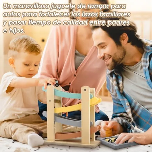 Vanplay ▫️ Montessori – Brinquedo a partir de 1 ano para o carro, pista de bolas, madeira, a partir de 1 e 2 anos, brinquedo de madeira, presente para crianças de 1 e 2 anos, menino 6