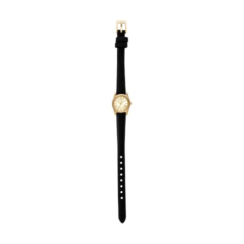 Michael Kors ▫️ Relógio Lexington para mulher, movimento de quartzo com três ponteiros, 19 mm, com bracelete em aço inoxidável ou pele 7