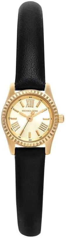 Michael Kors ▫️ Relógio Lexington para mulher, movimento de quartzo com três ponteiros, 19 mm, com bracelete em aço inoxidável ou pele