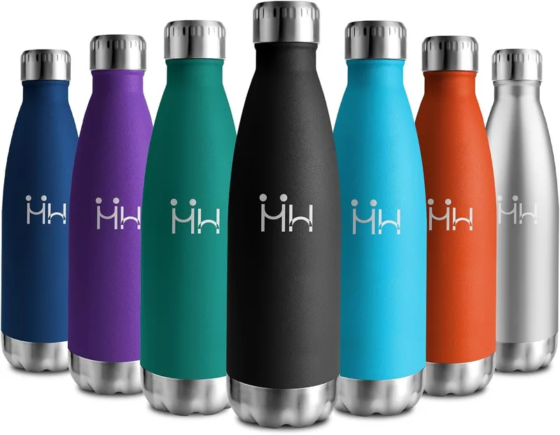 KollyKolla ▫️ Garrafa térmica Thermos Flask 750ml, Garrafa térmica sem BPA, Garrafa de água reutilizável em aço inoxidável com parede dupla, Garrafa térmica para a escola, escritório, caminhadas, desporto, viagens, interior ou exterior