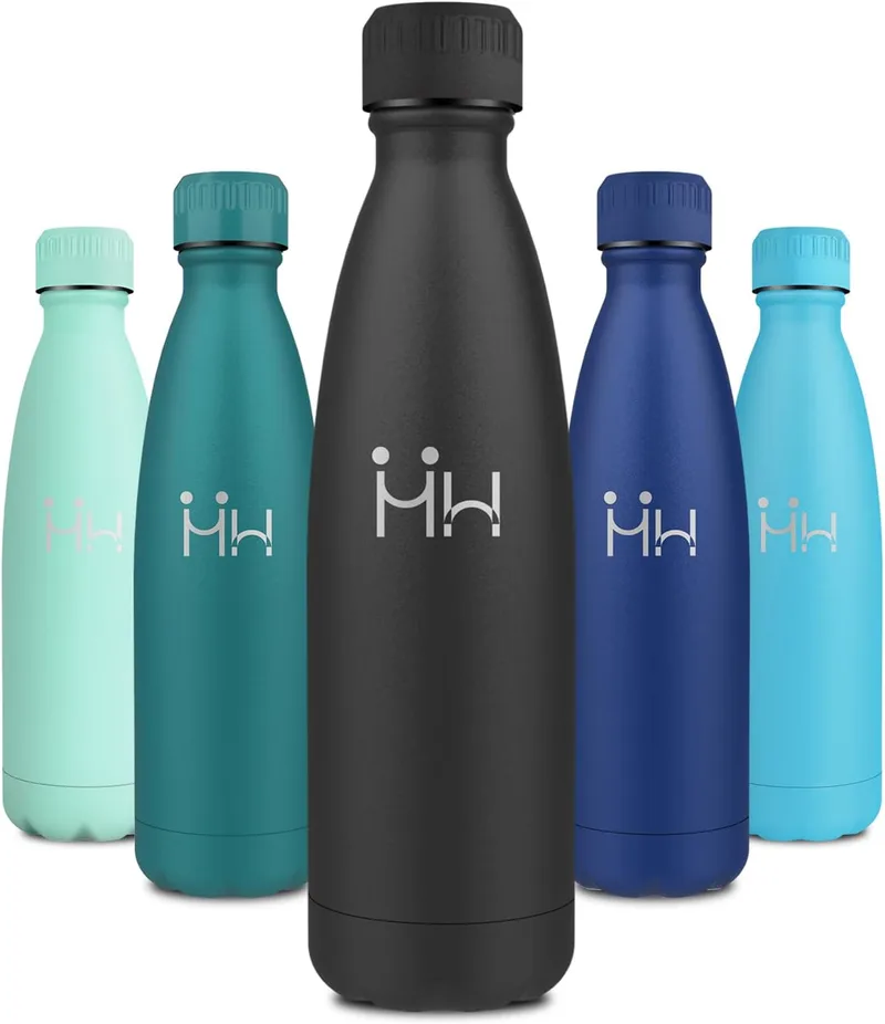 KollyKolla ▫️ Garrafa de água em aço inoxidável de 750 ml, garrafa térmica sem BPA, garrafa térmica reutilizável, garrafa térmica de parede dupla, garrafa térmica para o escritório, escola, ioga, desporto, caminhadas e atividades ao ar livre