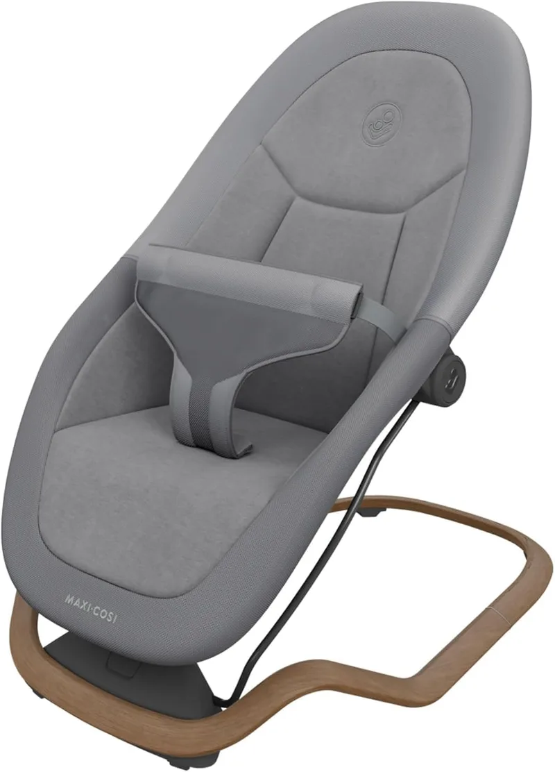 Maxi-Cosi ▫️ Dove, Cadeira de baloiço para bebé, 0-3 anos, 0-15 kg, Cadeira de baloiço leve, dobrável, portátil, balanço natural, 3 posições de reclinação, tecidos Eco Care 100% reciclados, Elegance Graphite