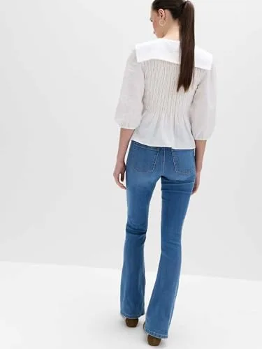 Marks & Spencer ▫️ Jeggings Kick Flare para mulher, corte justo, cintura elástica, com elasticidade 3
