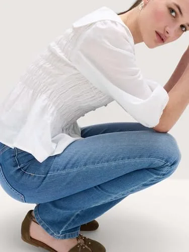 Marks & Spencer ▫️ Jeggings Kick Flare para mulher, corte justo, cintura elástica, com elasticidade 4