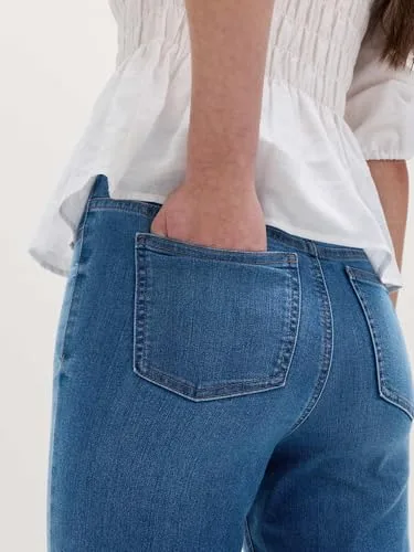 Marks & Spencer ▫️ Jeggings Kick Flare para mulher, corte justo, cintura elástica, com elasticidade 7