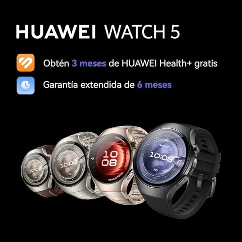 HUAWEI ▫️ Watch 5, smartwatch de 46 mm, com eSIM, ECG, para Android e iOS, roxo 2