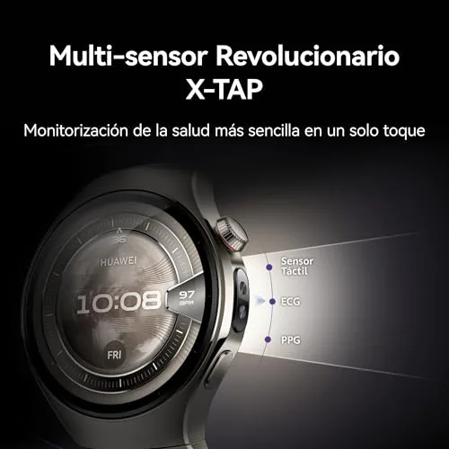 HUAWEI ▫️ Watch 5, smartwatch de 46 mm, com eSIM, ECG, para Android e iOS, roxo 3