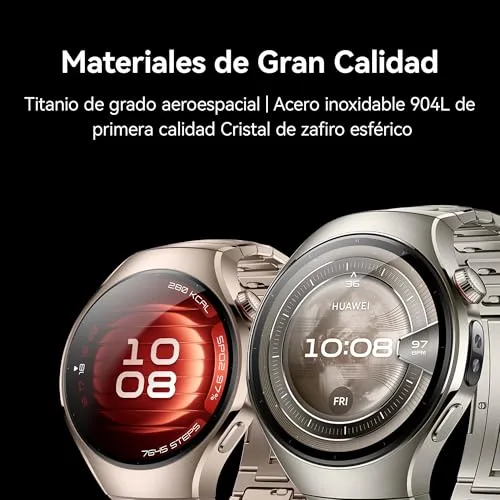 HUAWEI ▫️ Watch 5, smartwatch de 46 mm, com eSIM, ECG, para Android e iOS, roxo 5